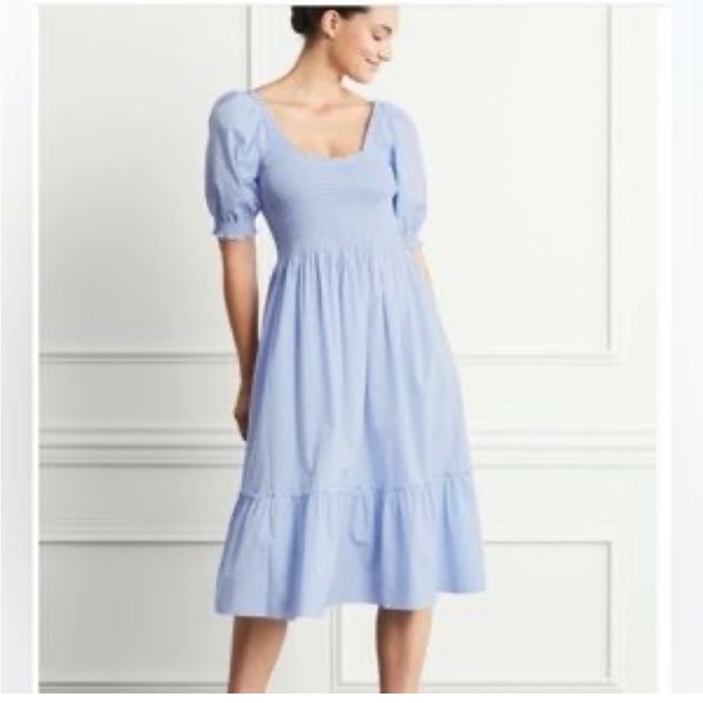 Hillhouse Louisa Nap Dress blue gingham - small
